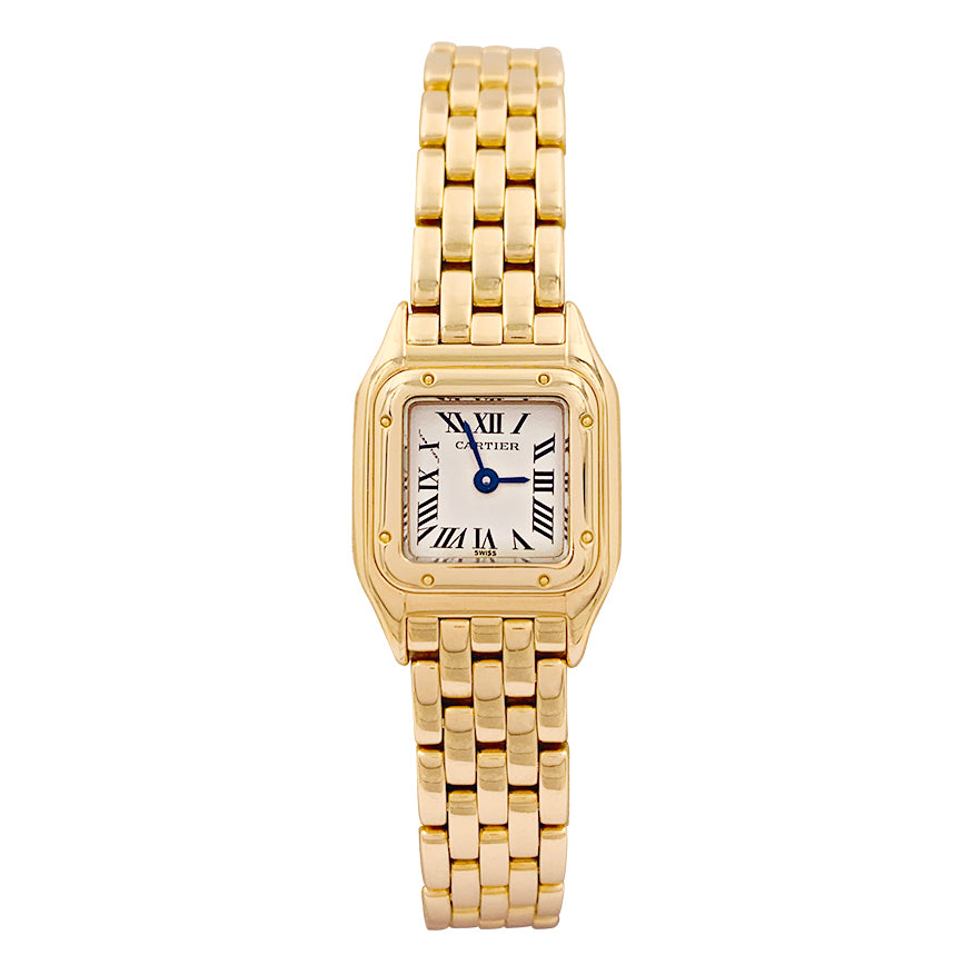 Cartier watch, "Panther", yellow gold.