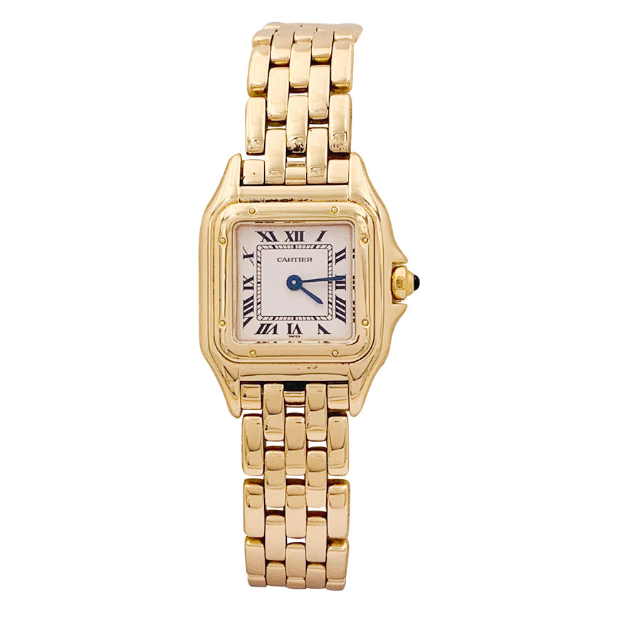 Cartier watch, "Panther", yellow gold.