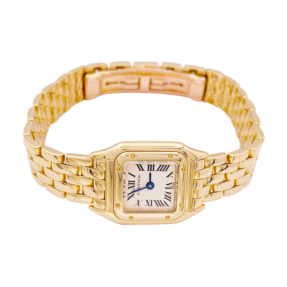 Cartier watch, "Panther", yellow gold.