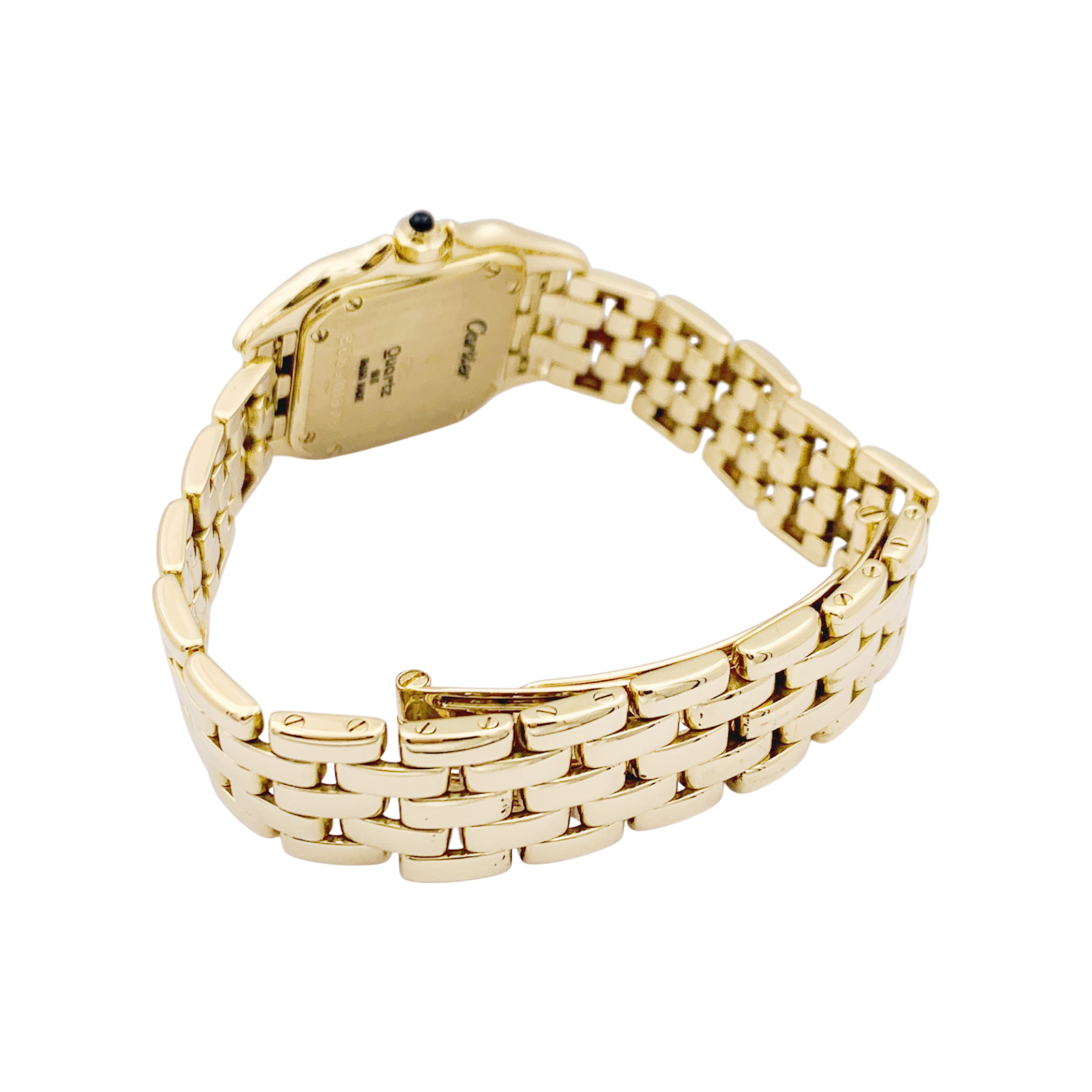 Cartier "Panthère" yellow gold watch.