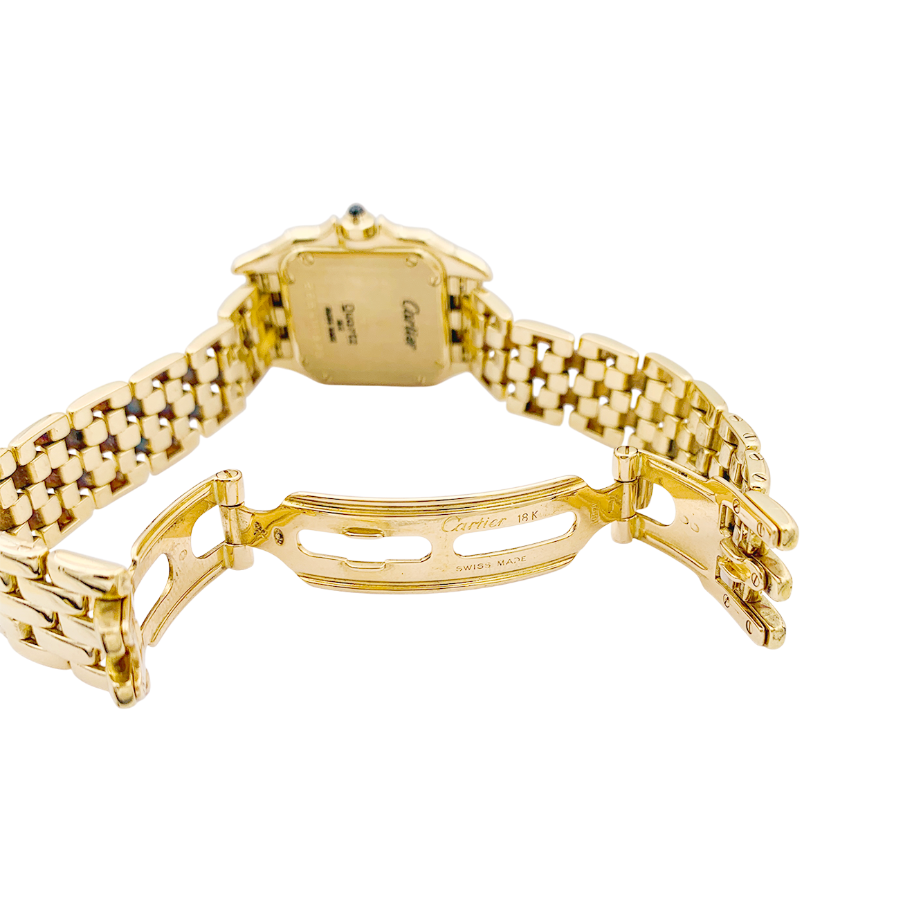 Cartier "Panthère" yellow gold watch.