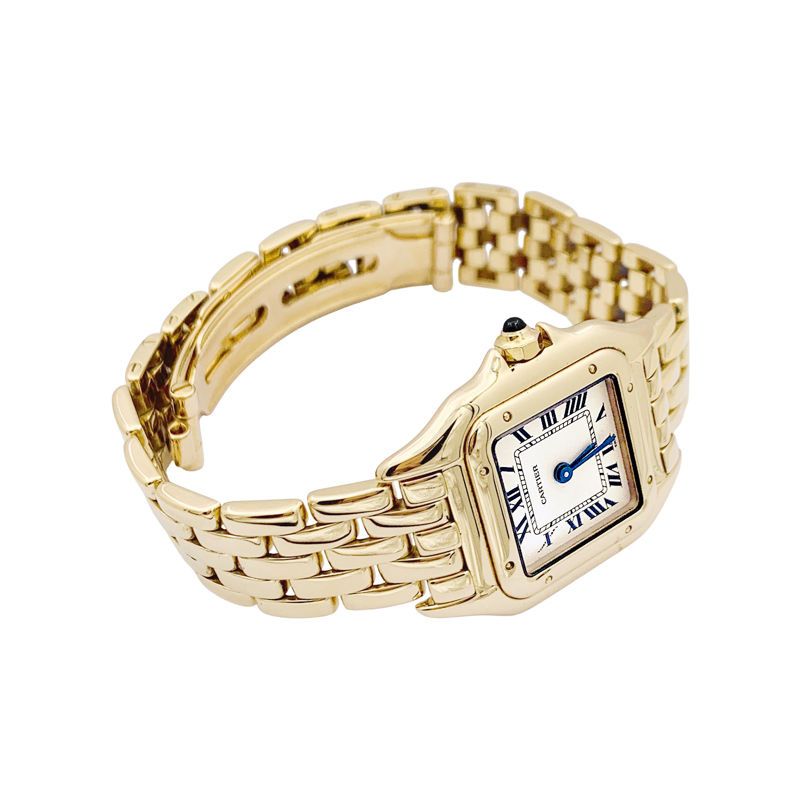 Cartier "Panthère" yellow gold watch.