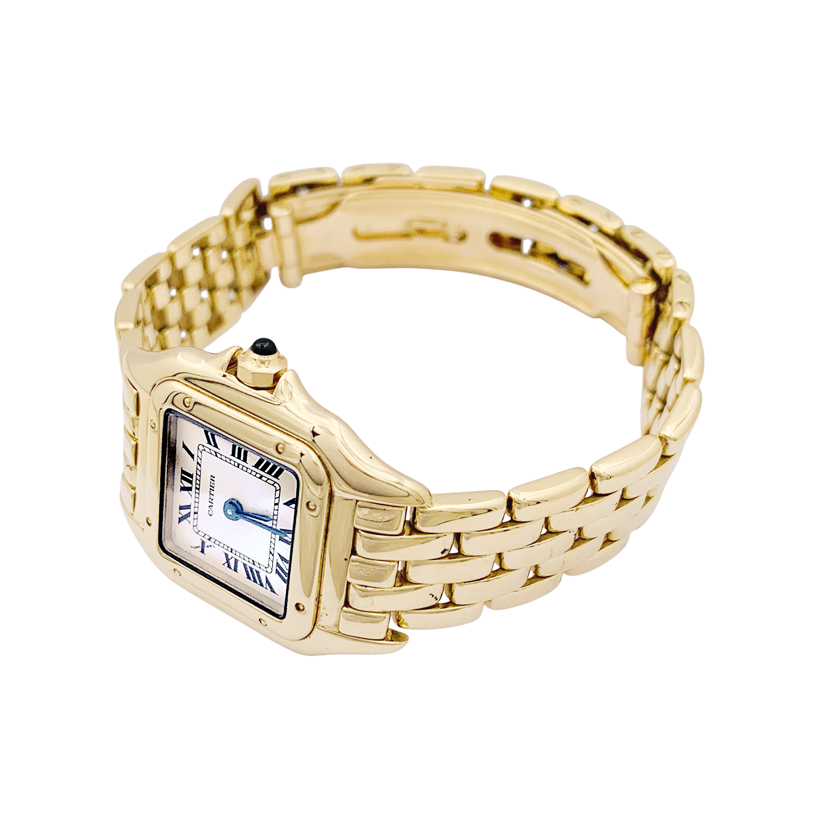 Cartier "Panthère" yellow gold watch.