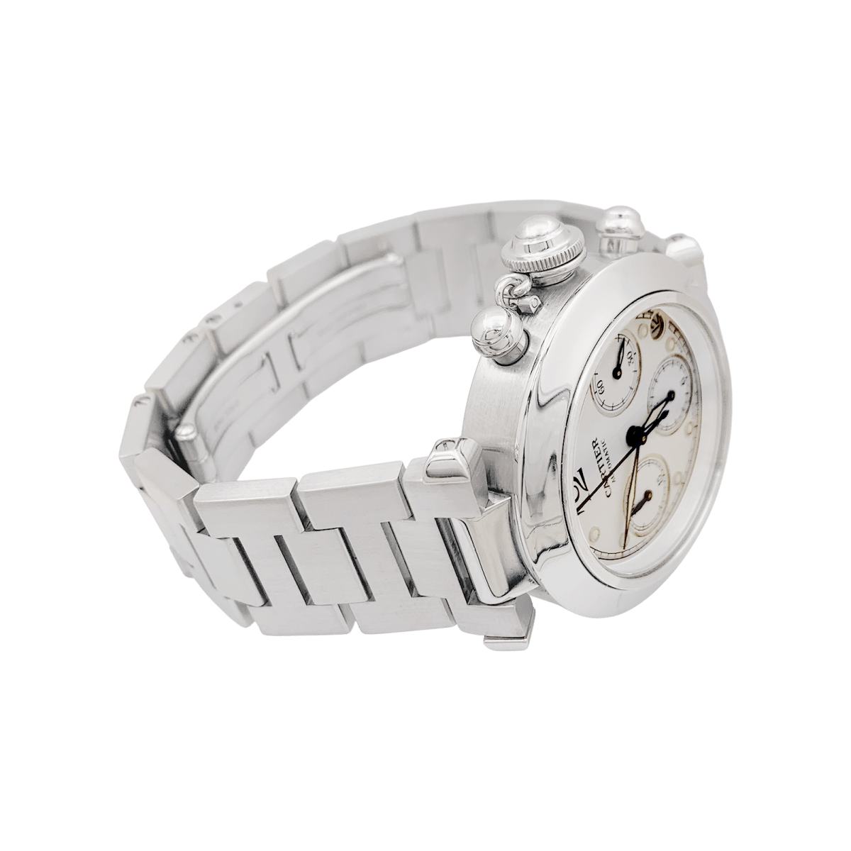 Montre Cartier "Pasha" acier. - Maison Eloe