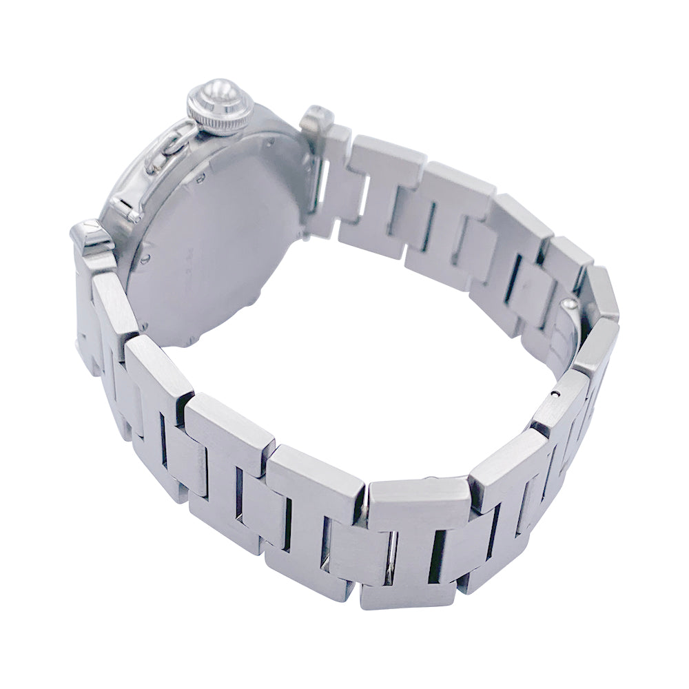 Cartier watch, "Pasha", in steel on steel.