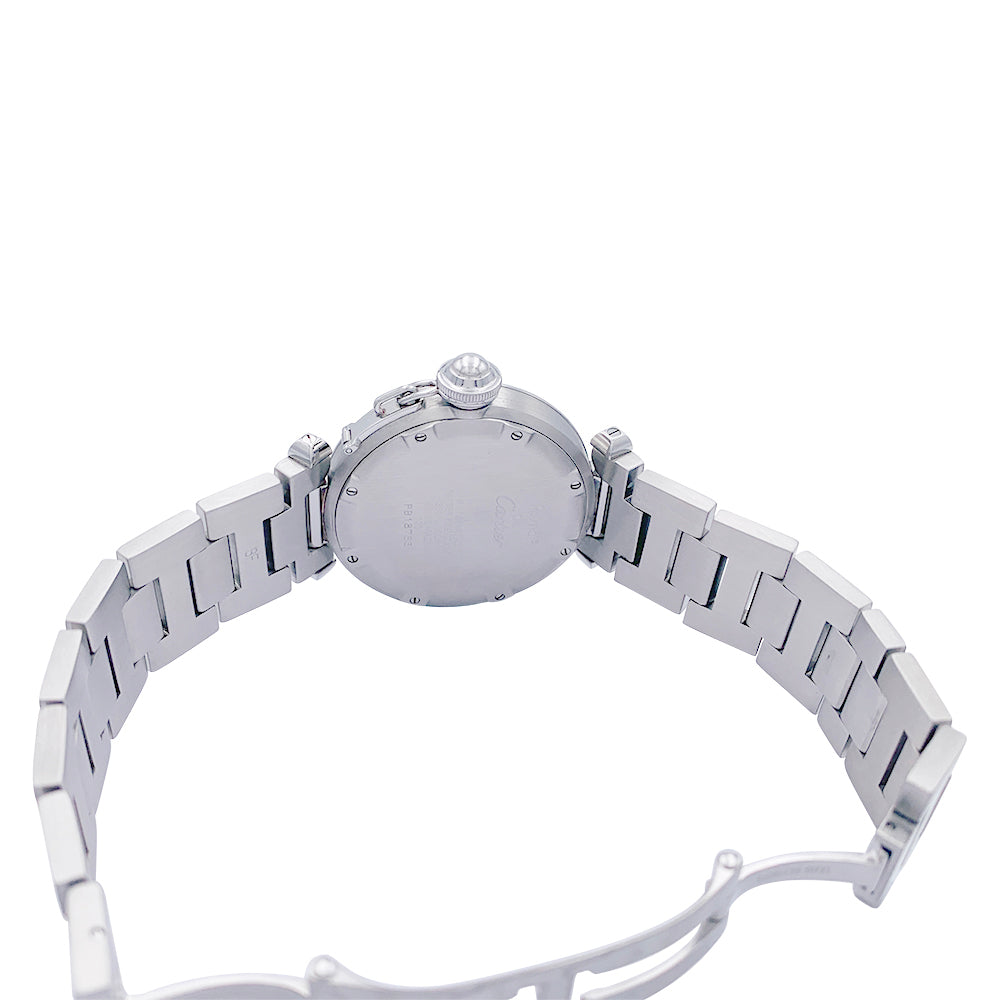 Cartier watch, "Pasha", in steel on steel.
