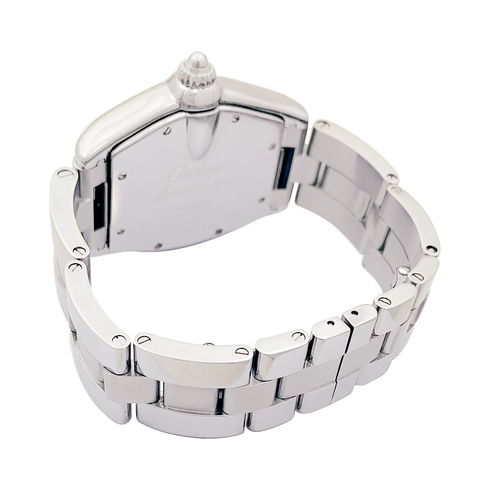 Cartier "Roadster" steel watch.