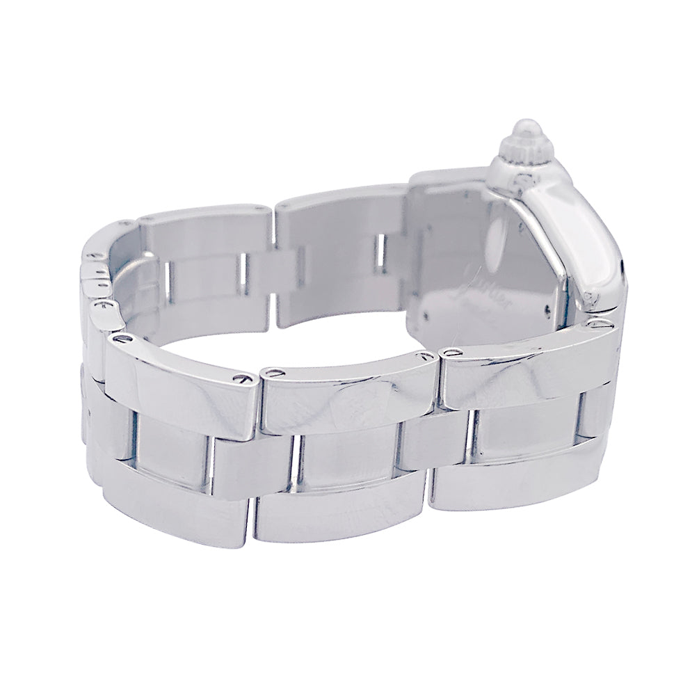 Cartier watch, "Roadster", steel on steel.