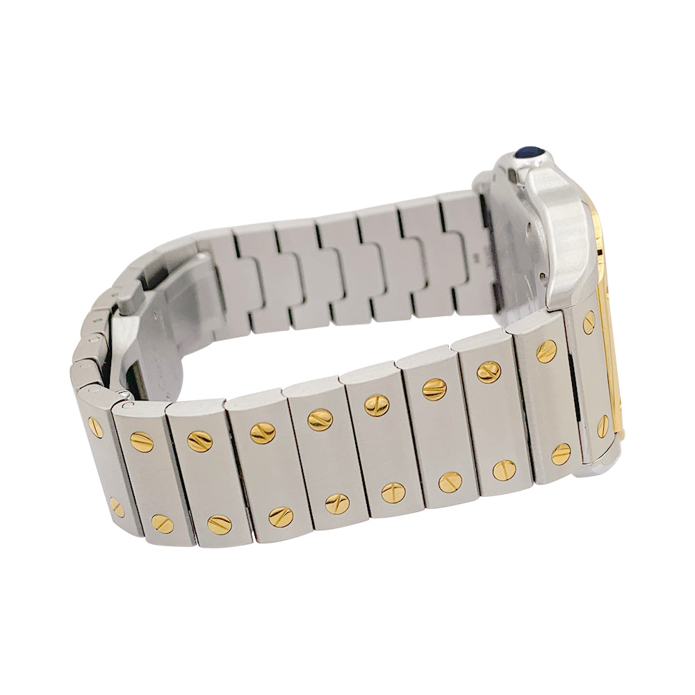 Cartier "Santos" watch, gold and steel.