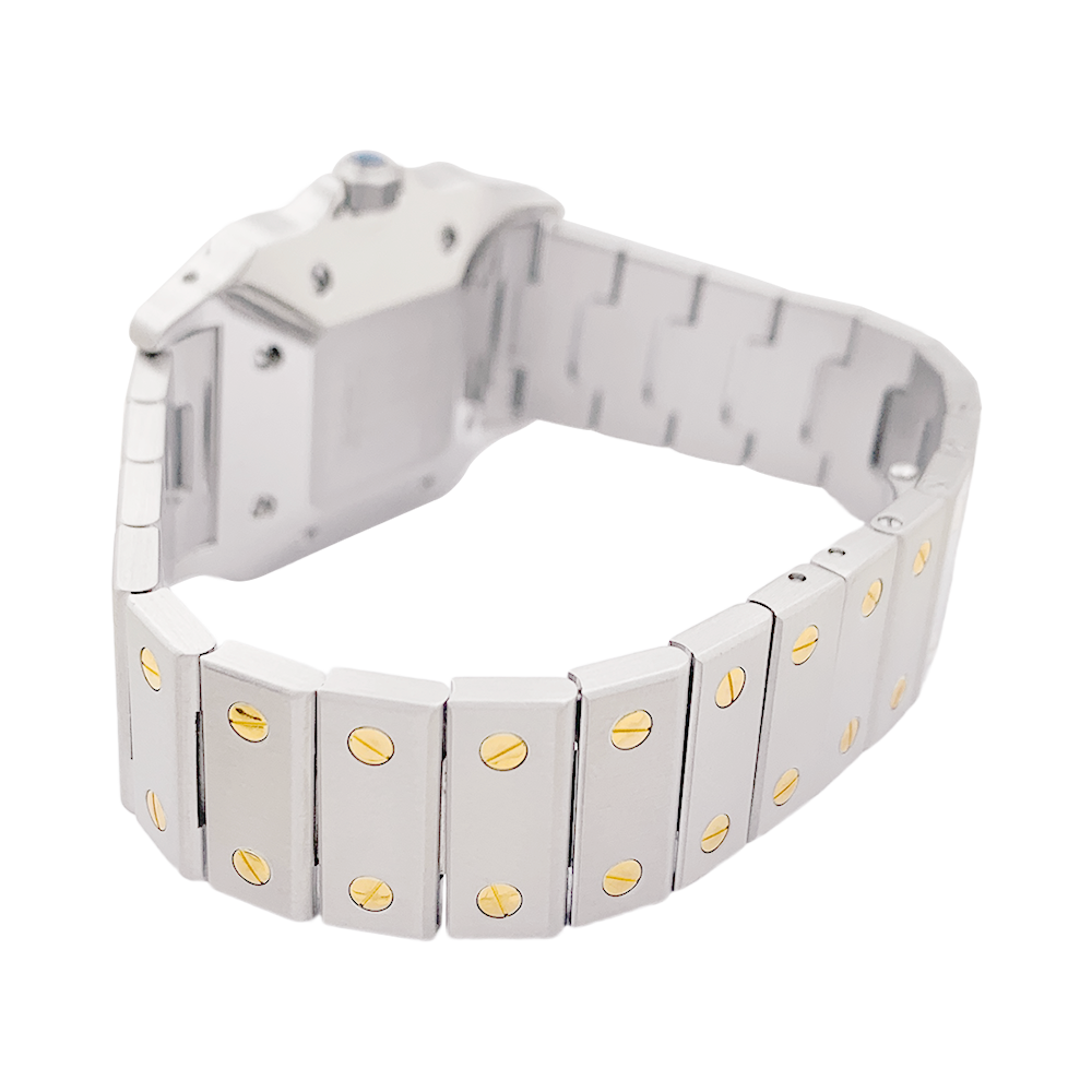 Cartier watch, "Santos", gold and steel.
