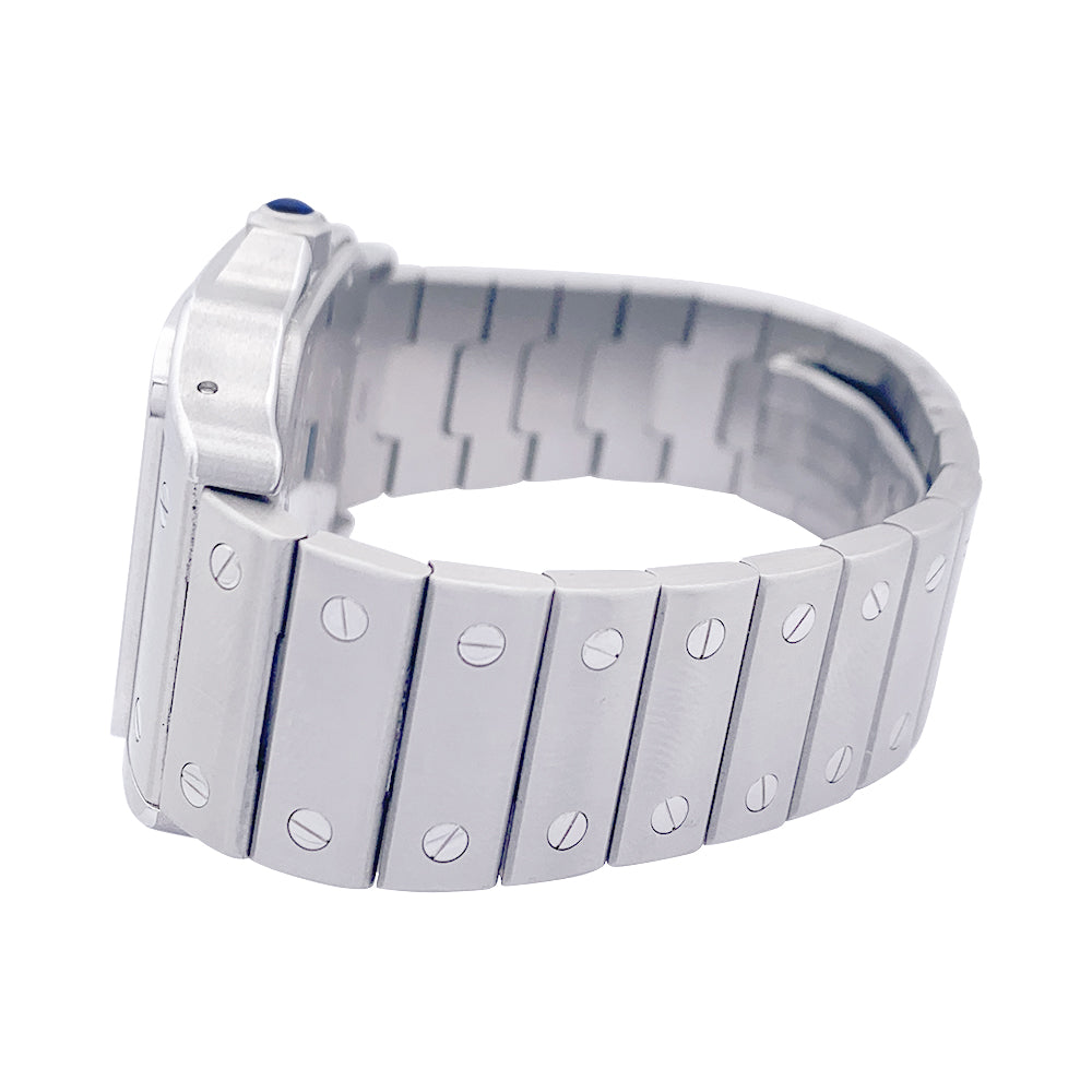 Cartier "Santos Galbée" watch, steel.