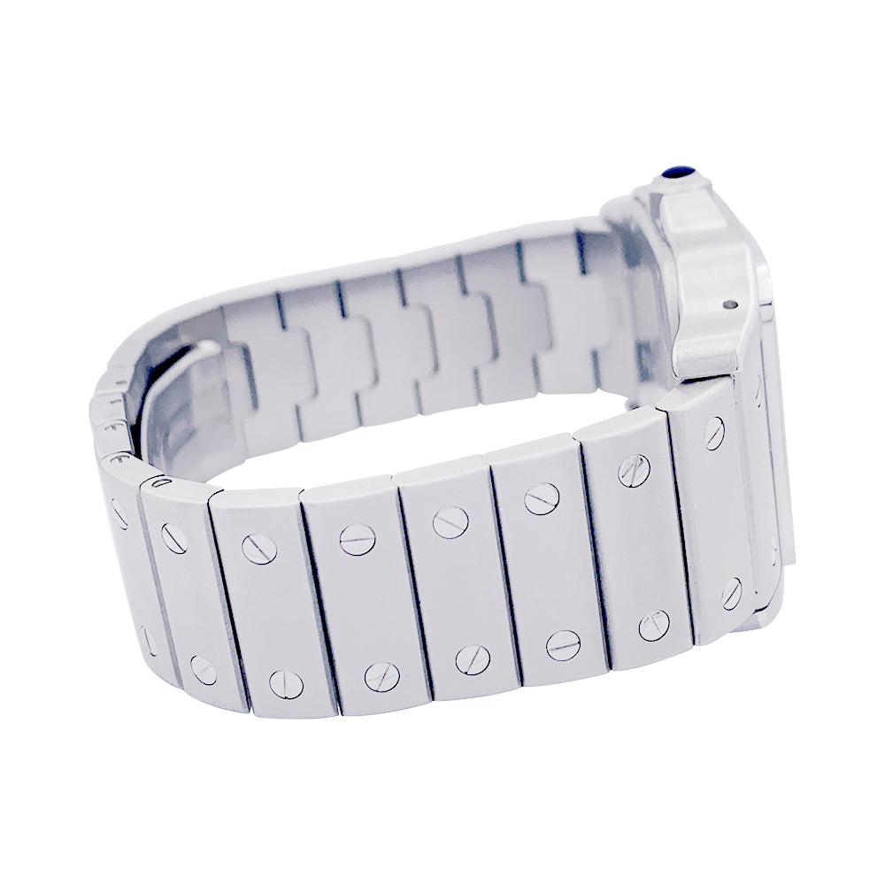 Cartier "Santos Galbée" watch, steel.