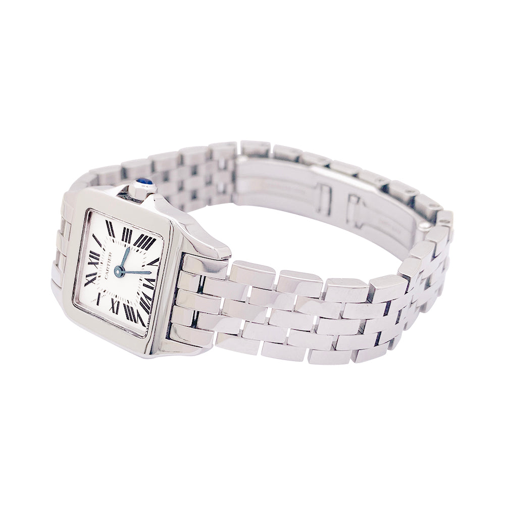 Cartier watch, "Santos demoiselle", steel.