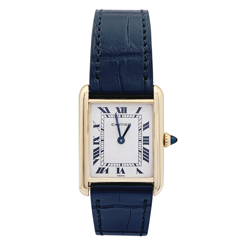 Cartier watch, "Tank Louis Cartier", yellow gold.
