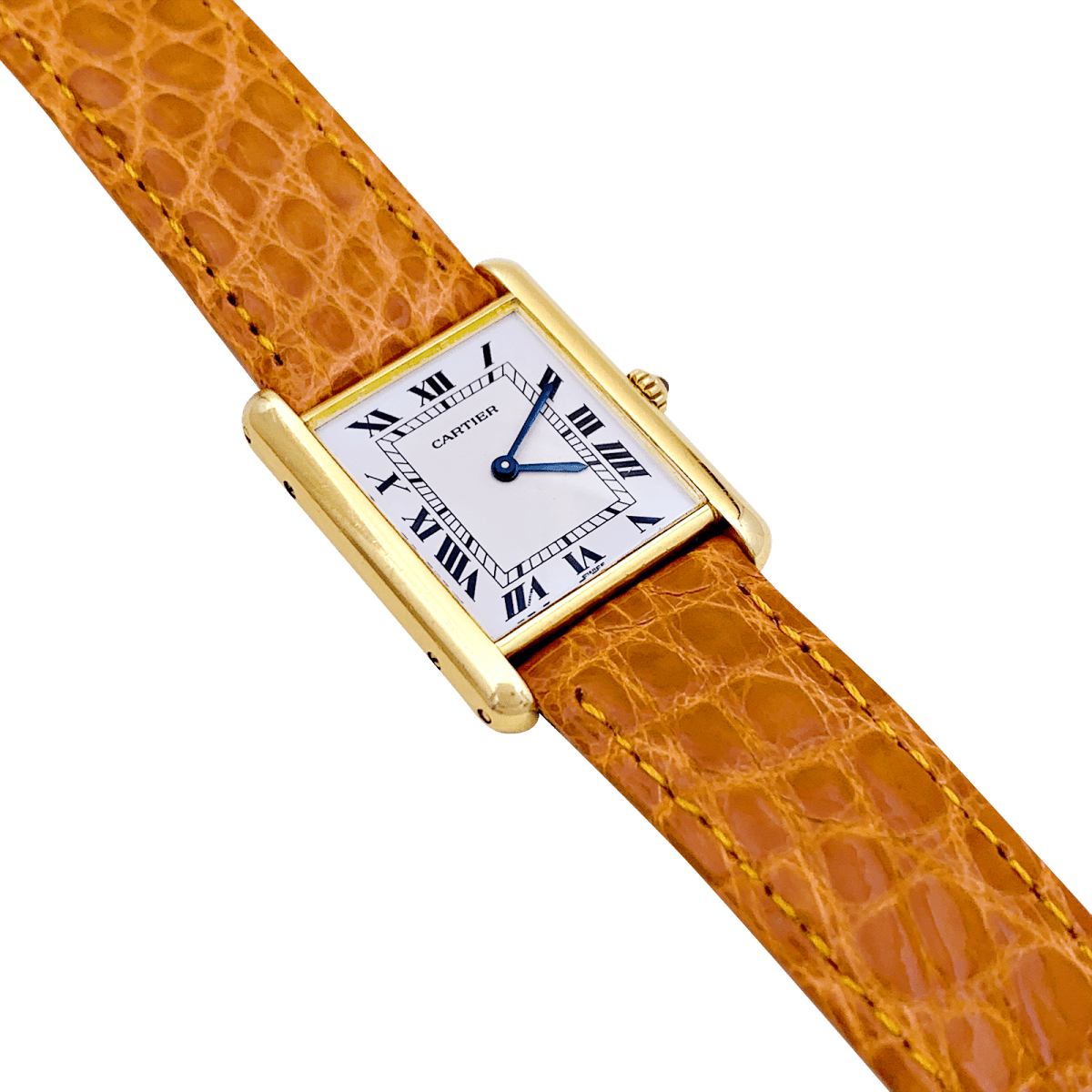 Montre Cartier, "Tank Louis Cartier", or jaune. - Maison Eloe