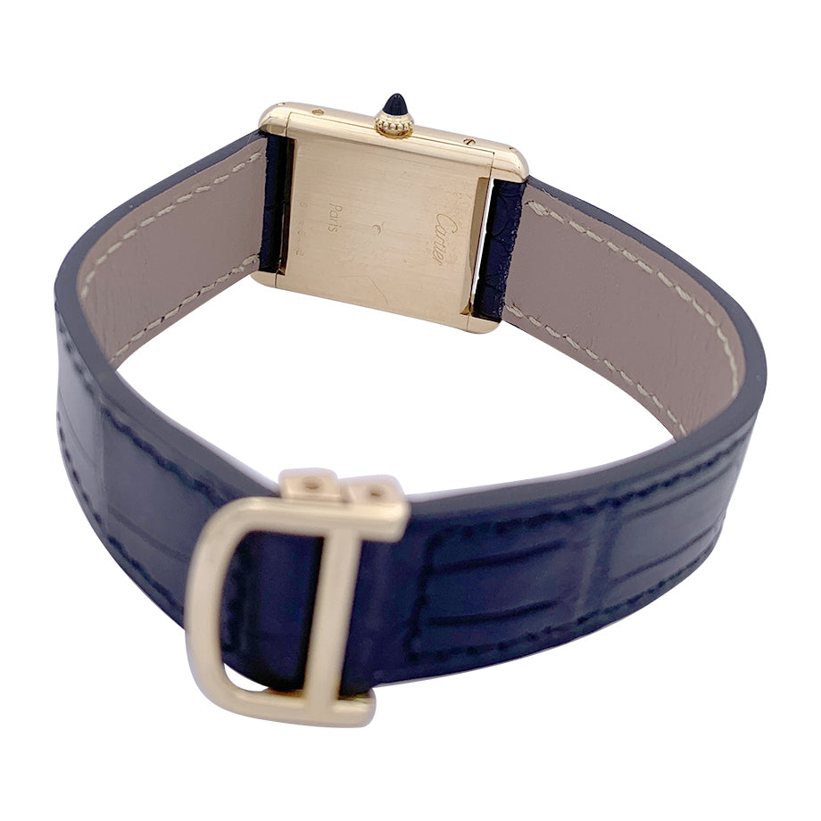 Cartier watch, "Tank Louis Cartier", yellow gold.