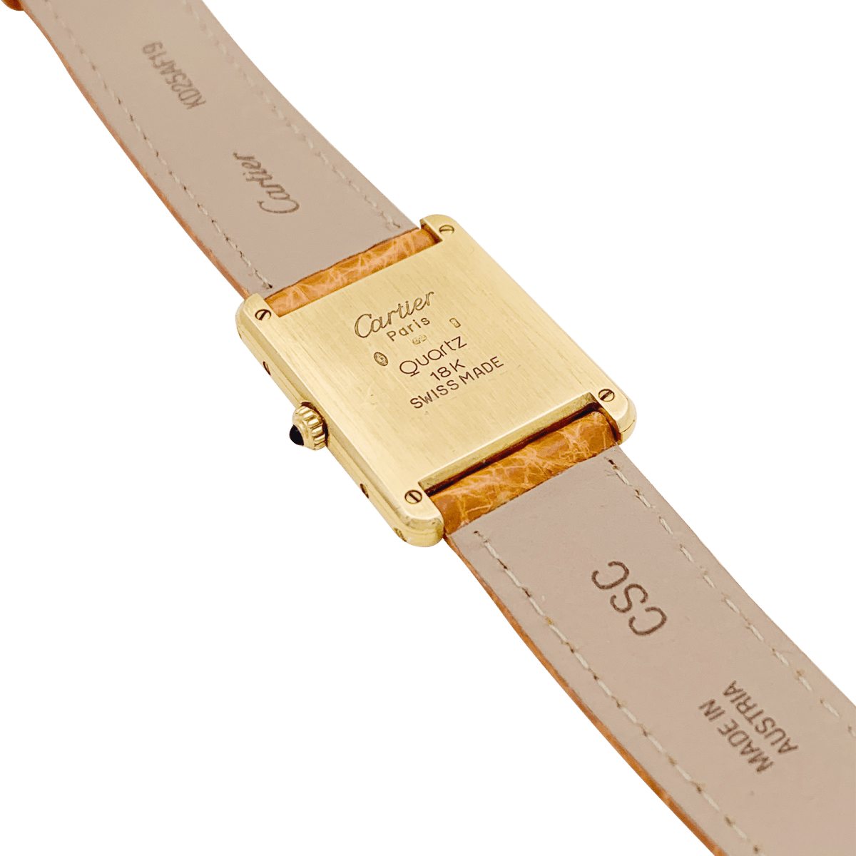 Montre Cartier, "Tank Louis Cartier", or jaune. - Maison Eloe