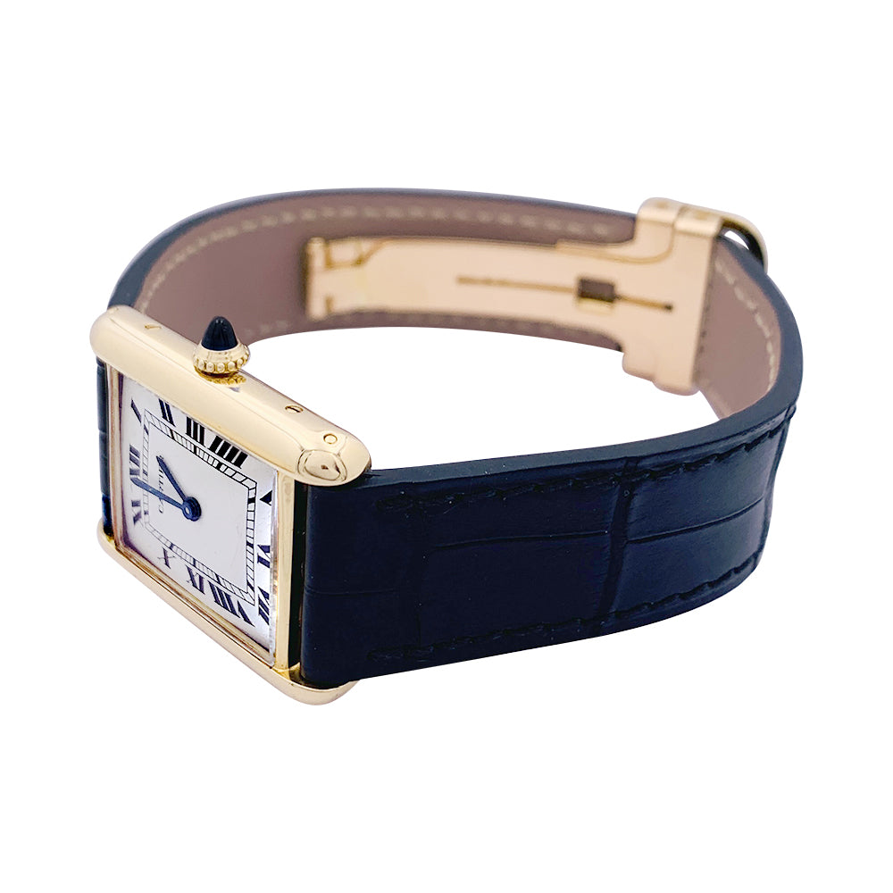 Cartier watch, "Tank Louis Cartier", yellow gold.