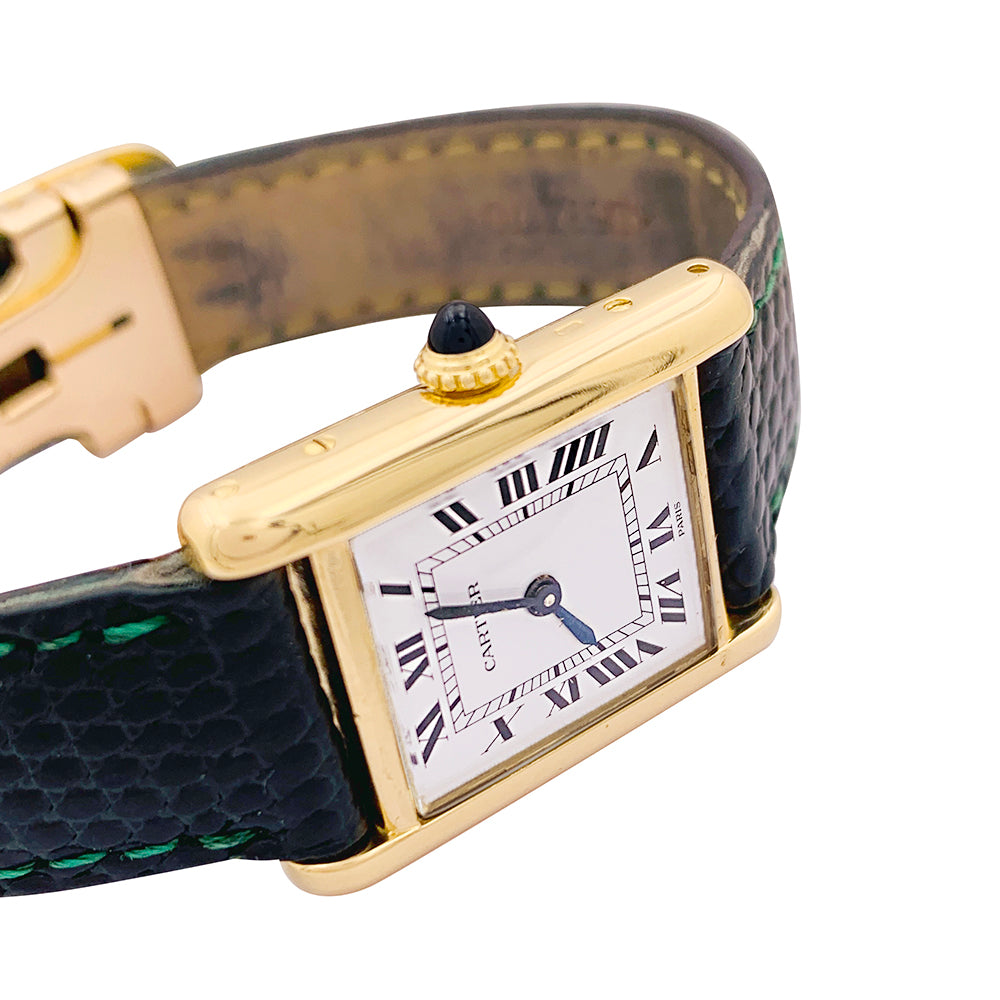 Cartier watch, "Tank Louis Cartier", yellow gold.