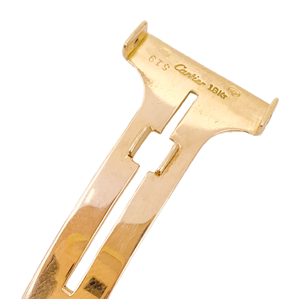 Cartier watch, "Tank Louis Cartier Extra Plate", yellow gold.
