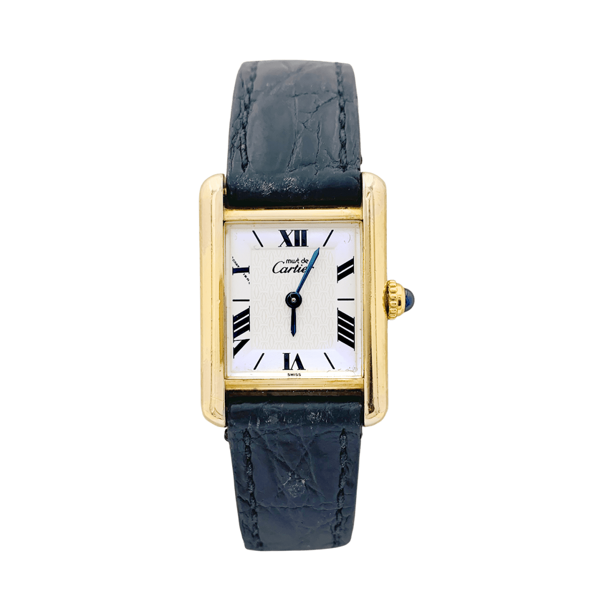 Montre Cartier "Tank Must" argent plaqué or. - Maison Eloe
