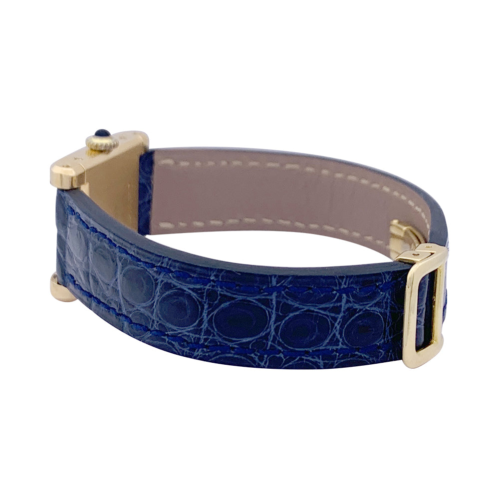 Cartier "Tank Normale" yellow gold watch.