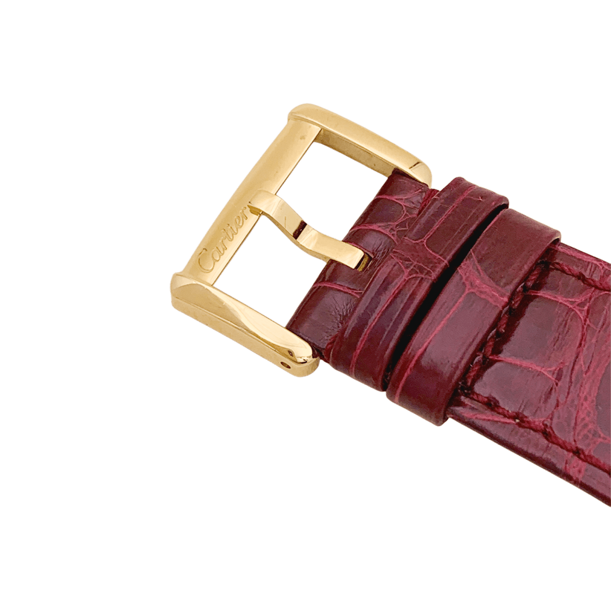 Montre Cartier, "Tank Divan", or jaune et diamants. - Maison Eloe