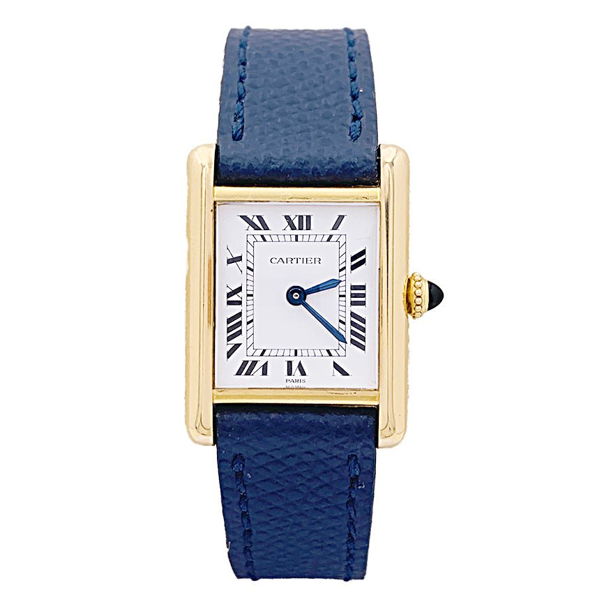 Montre Cartier, "Tank Louis Cartier", or jaune. - Maison Eloe