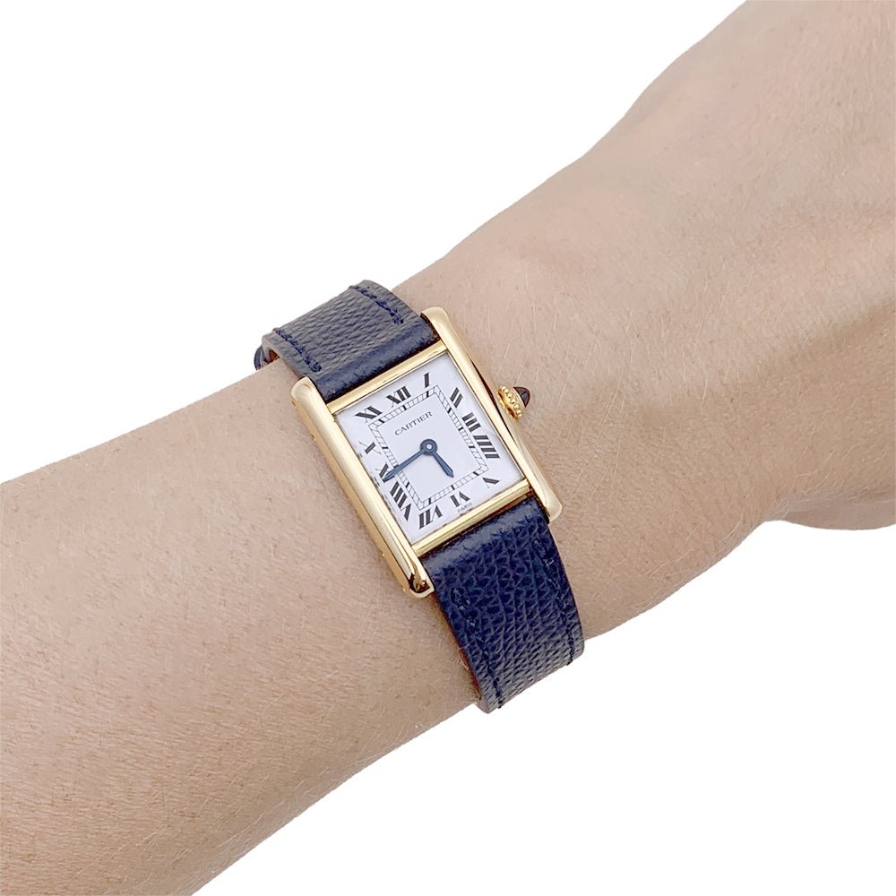 Montre Cartier, "Tank Louis Cartier", or jaune. - Maison Eloe