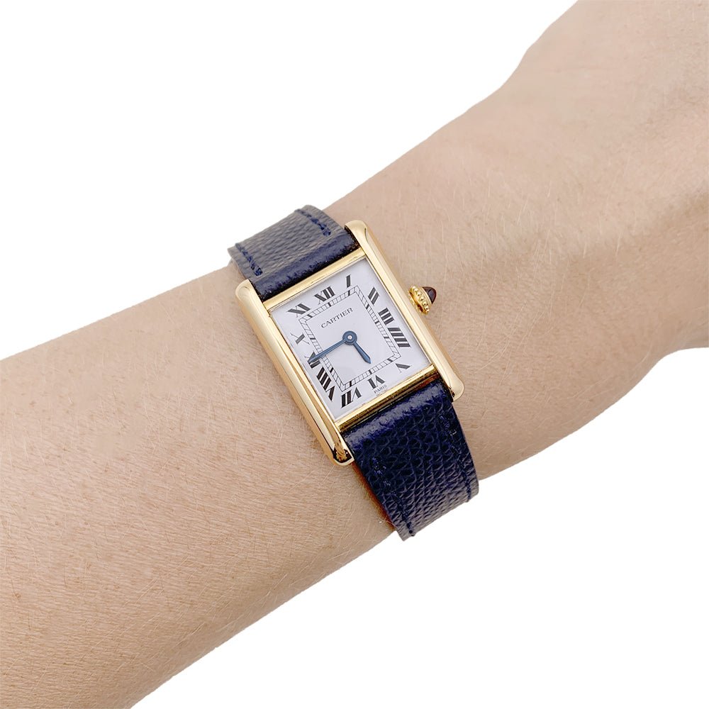 Montre Cartier, "Tank Louis Cartier", or jaune. - Maison Eloe