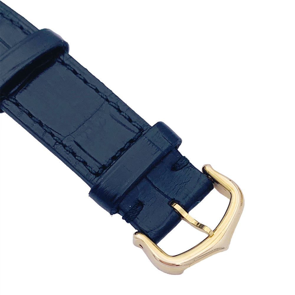 Cartier watch, "Must de Cartier", gold and silver plated, leather.