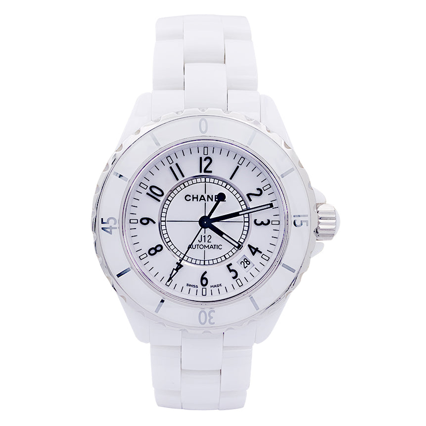 Montre Chanel, "J12", céramique blanche.