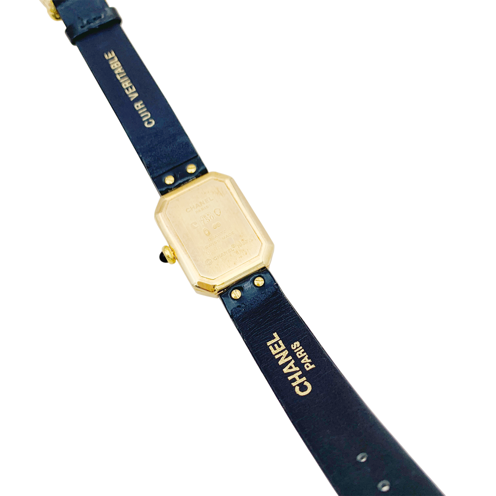 Montre Chanel "Première" or jaune.