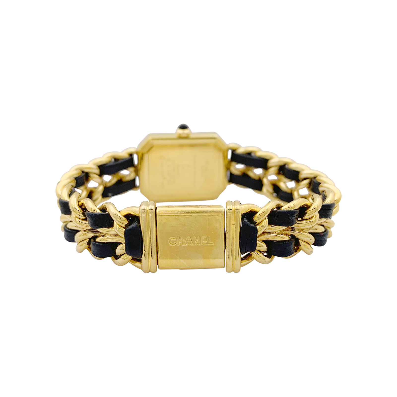 Chanel watch, "Première", gold plated.