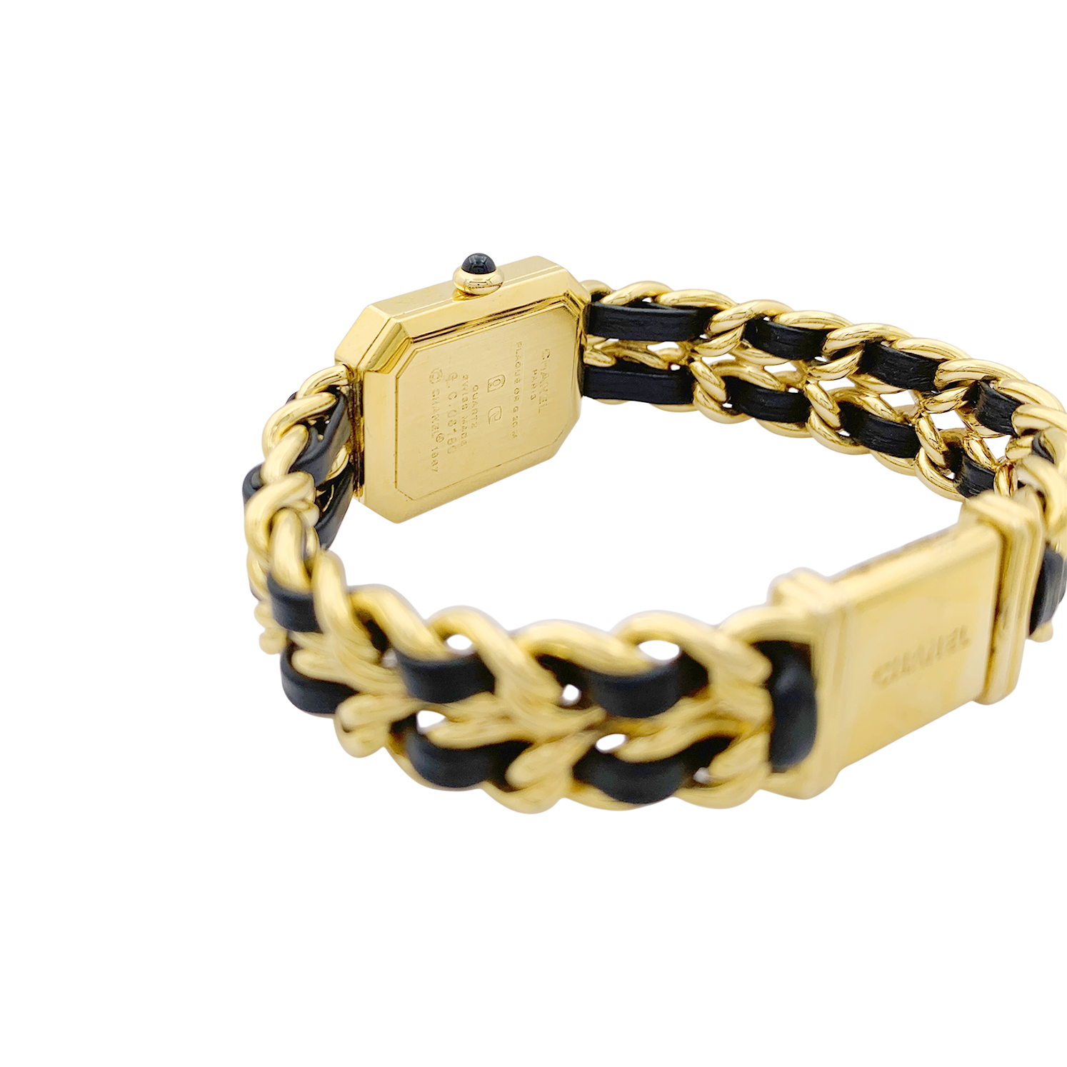 Montre Chanel, "Première", plaqué or.
