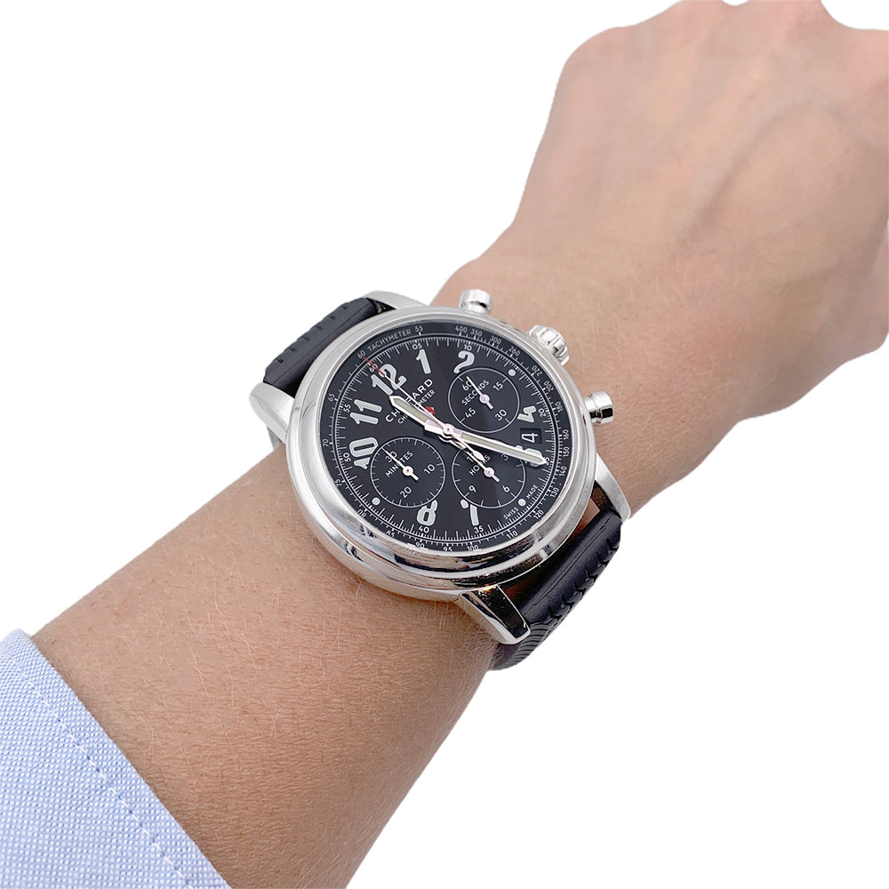 Chopard watch, "Mille Miglia Classic Chronograph", steel, rubber.