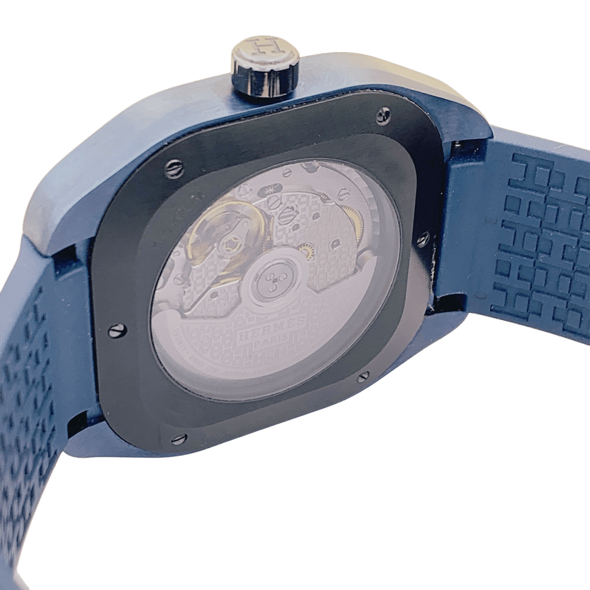 Montre Hermès, "H08", titane, caoutchouc. - Maison Eloe