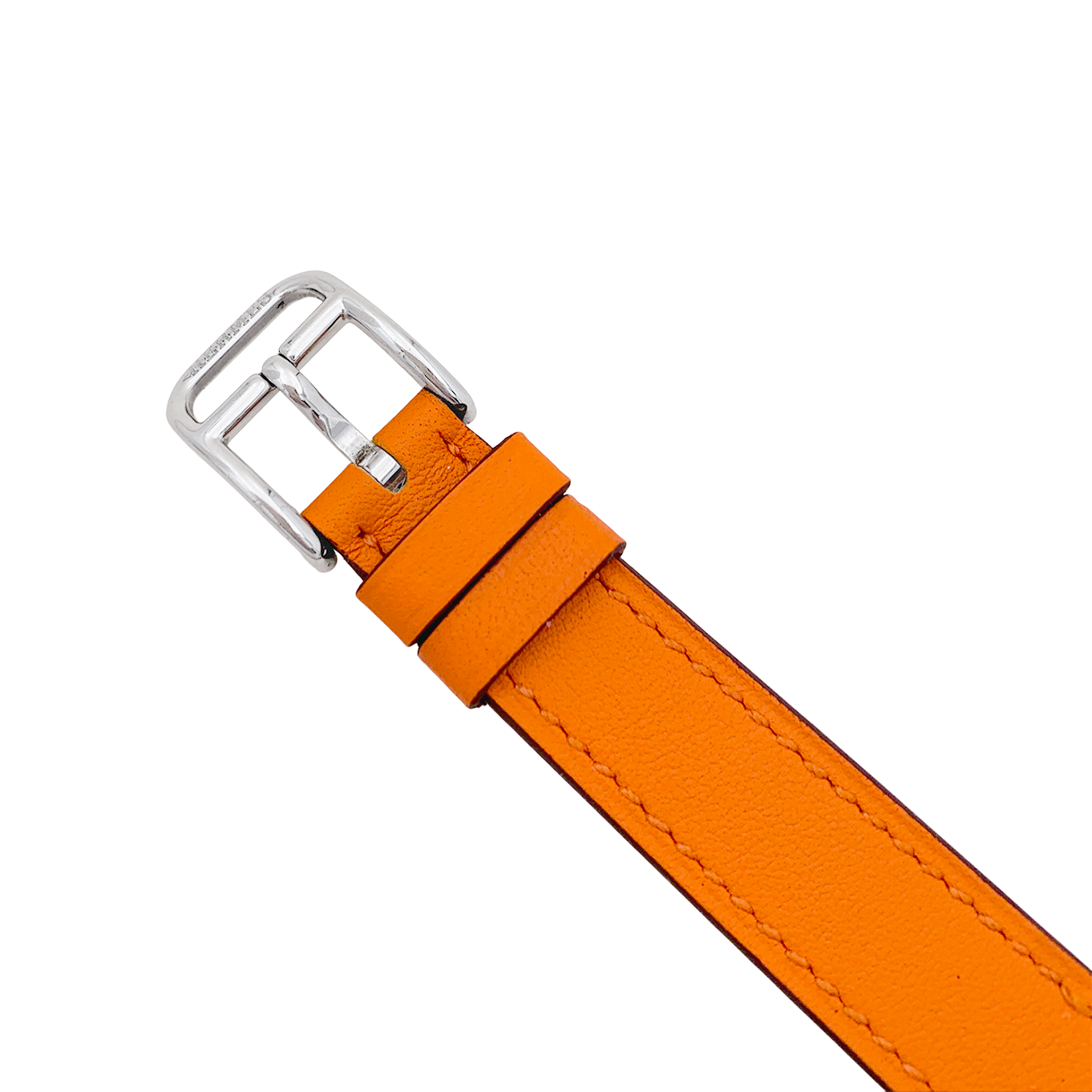 Hermès watch, "Cape Cod", steel on leather.