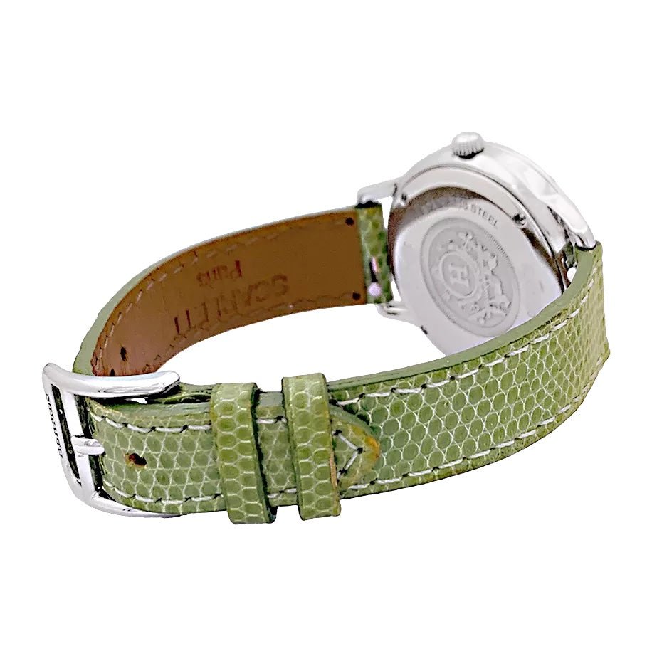 Montre Hermès, "Slim", acier. - Maison Eloe