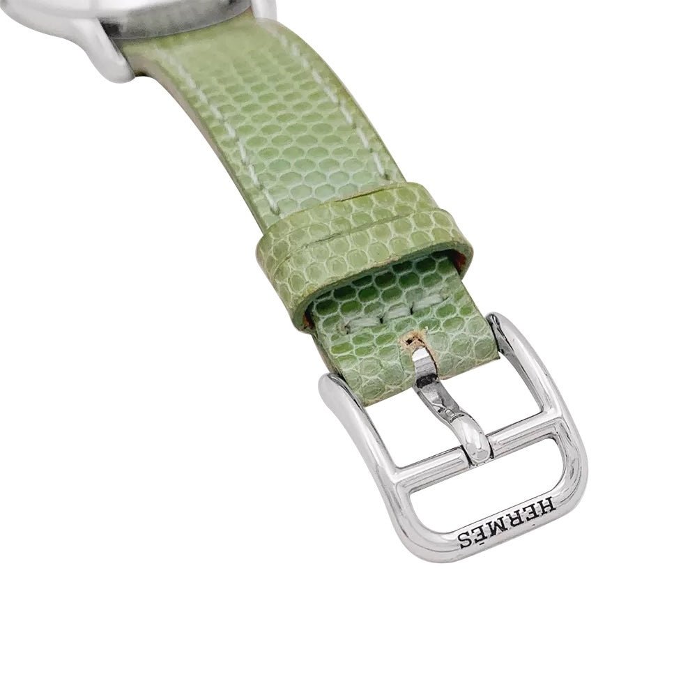 Montre Hermès, "Slim", acier. - Maison Eloe