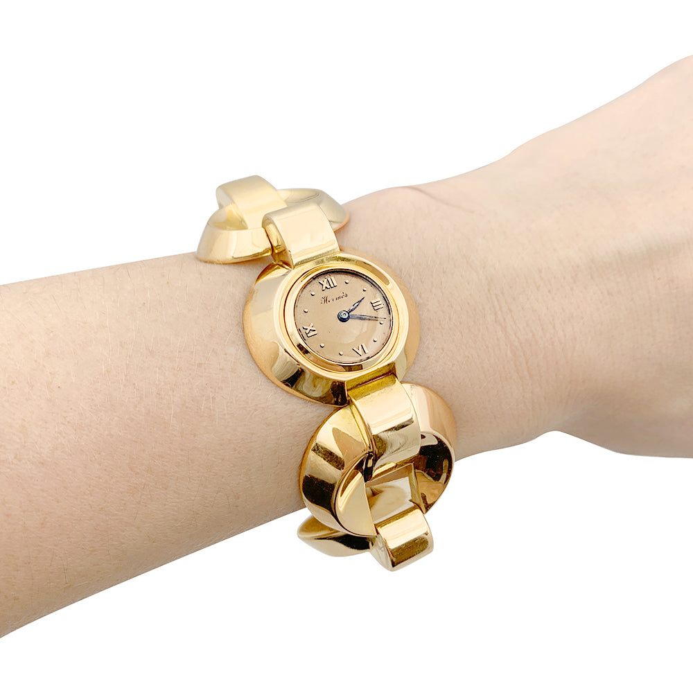 Hermès watch, rose gold.