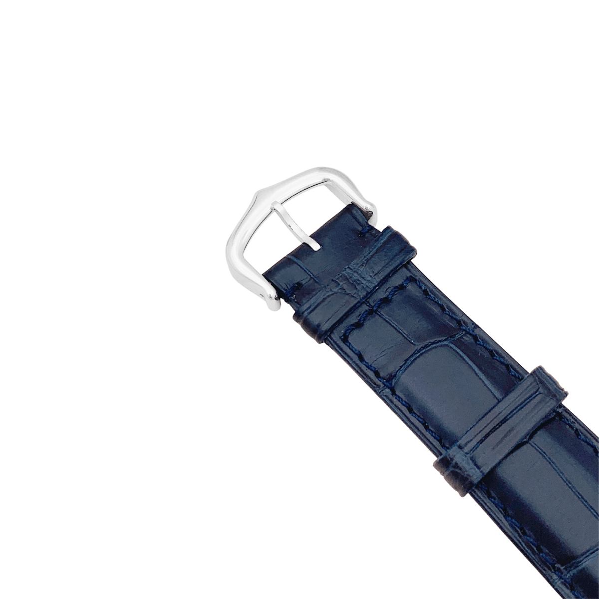 Montre Cartier, "Tank Basculante", acier, cuir. - Maison Eloe