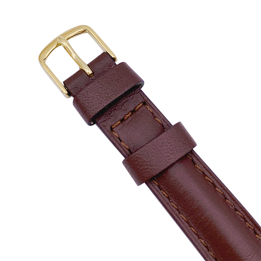 Montre Jaeger-Lecoultre, "Etrier", or jaune, cuir.