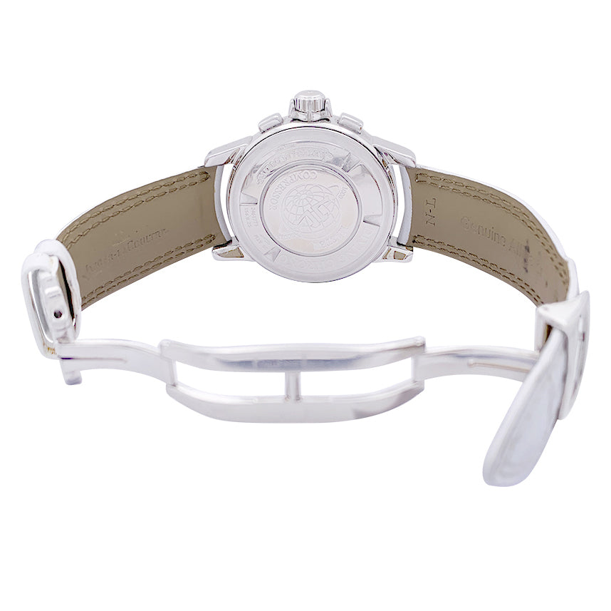 Montre Jaeger Lecoultre "Lady Diving Chrono Date" acier, diamants.