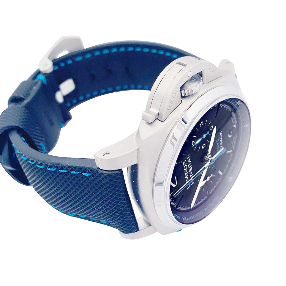 Panerai watch, "Luminor PCYC Flyback", titanium, leather.