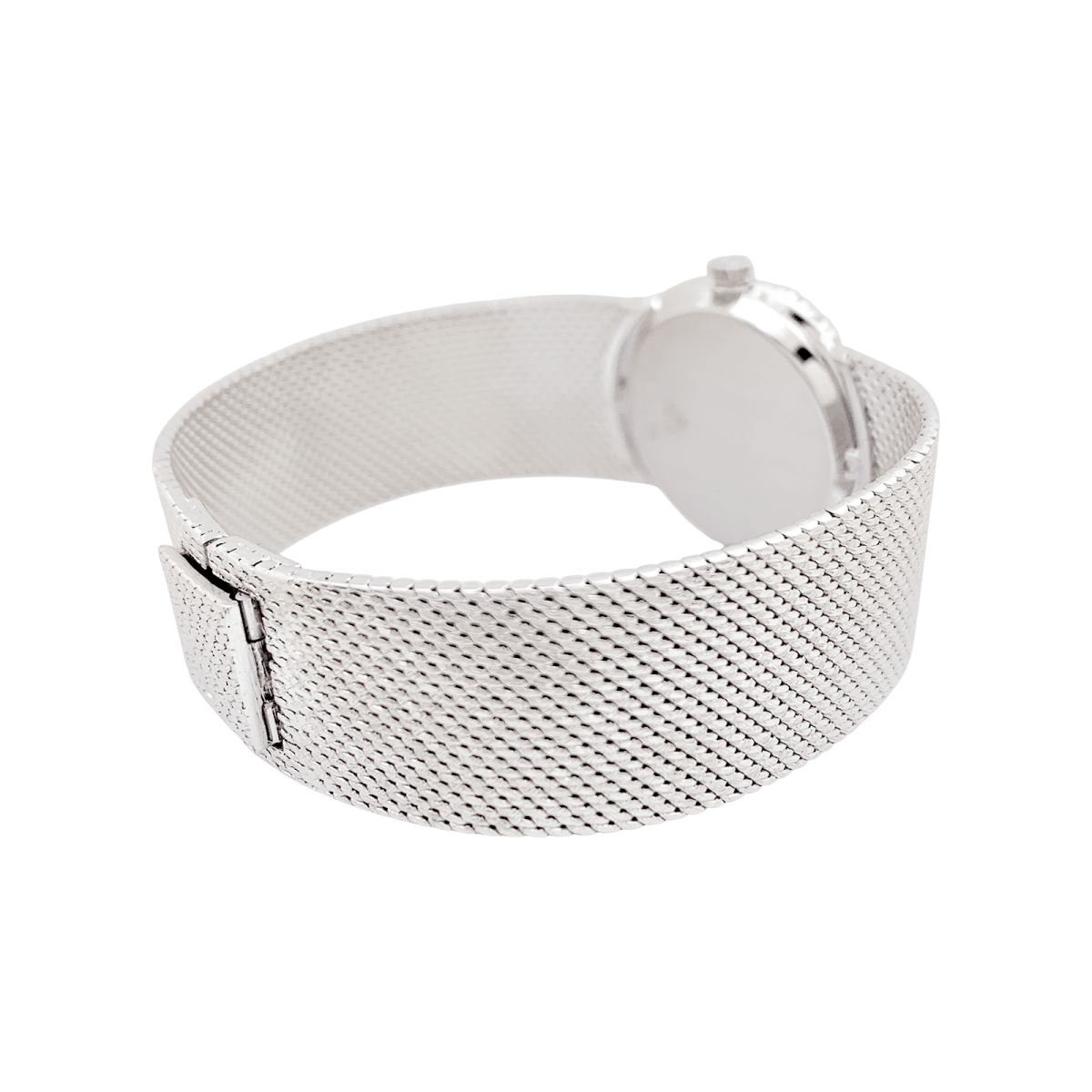 Montre Piaget vintage, or blanc, diamants. - Maison Eloe