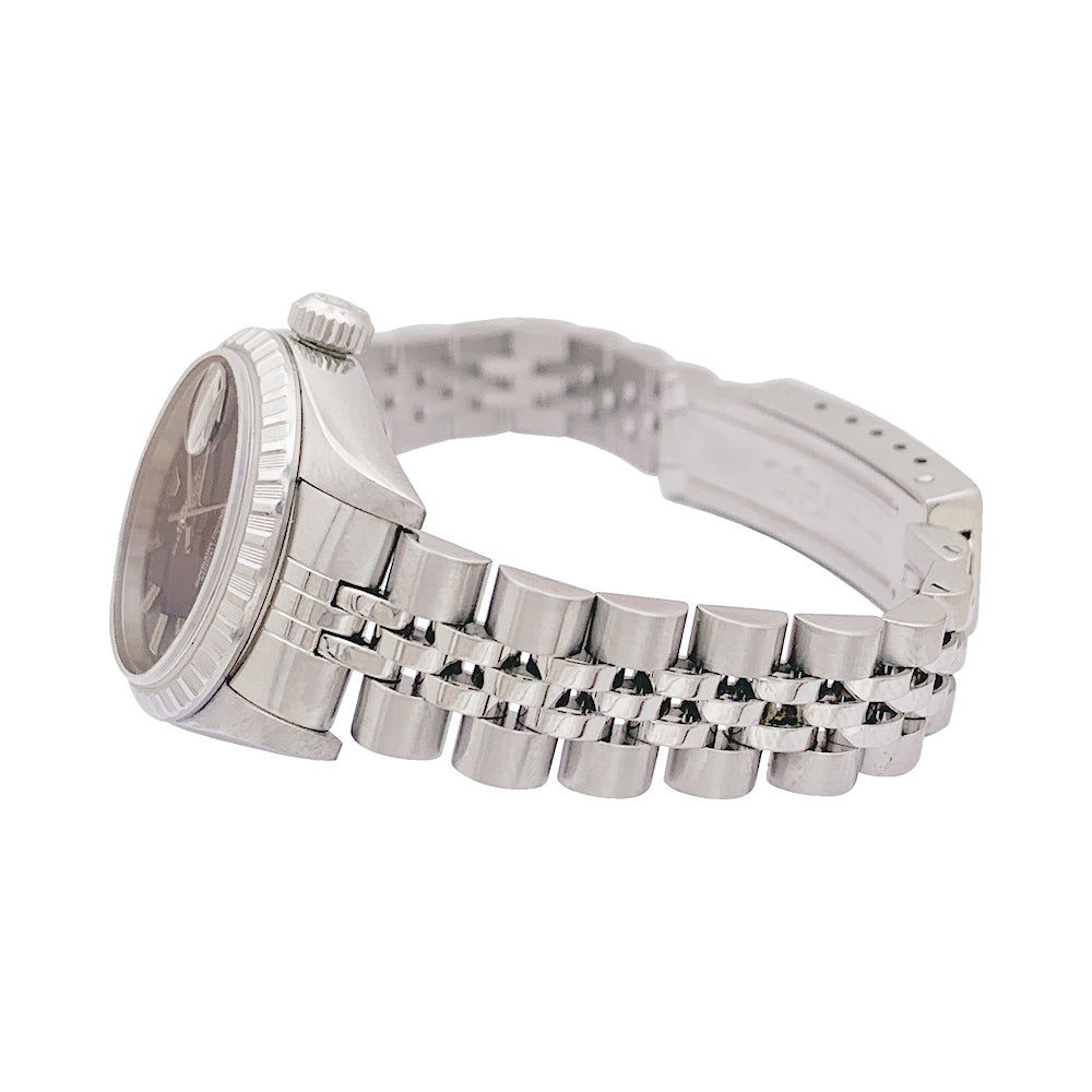 Rolex "Date" steel watch.
