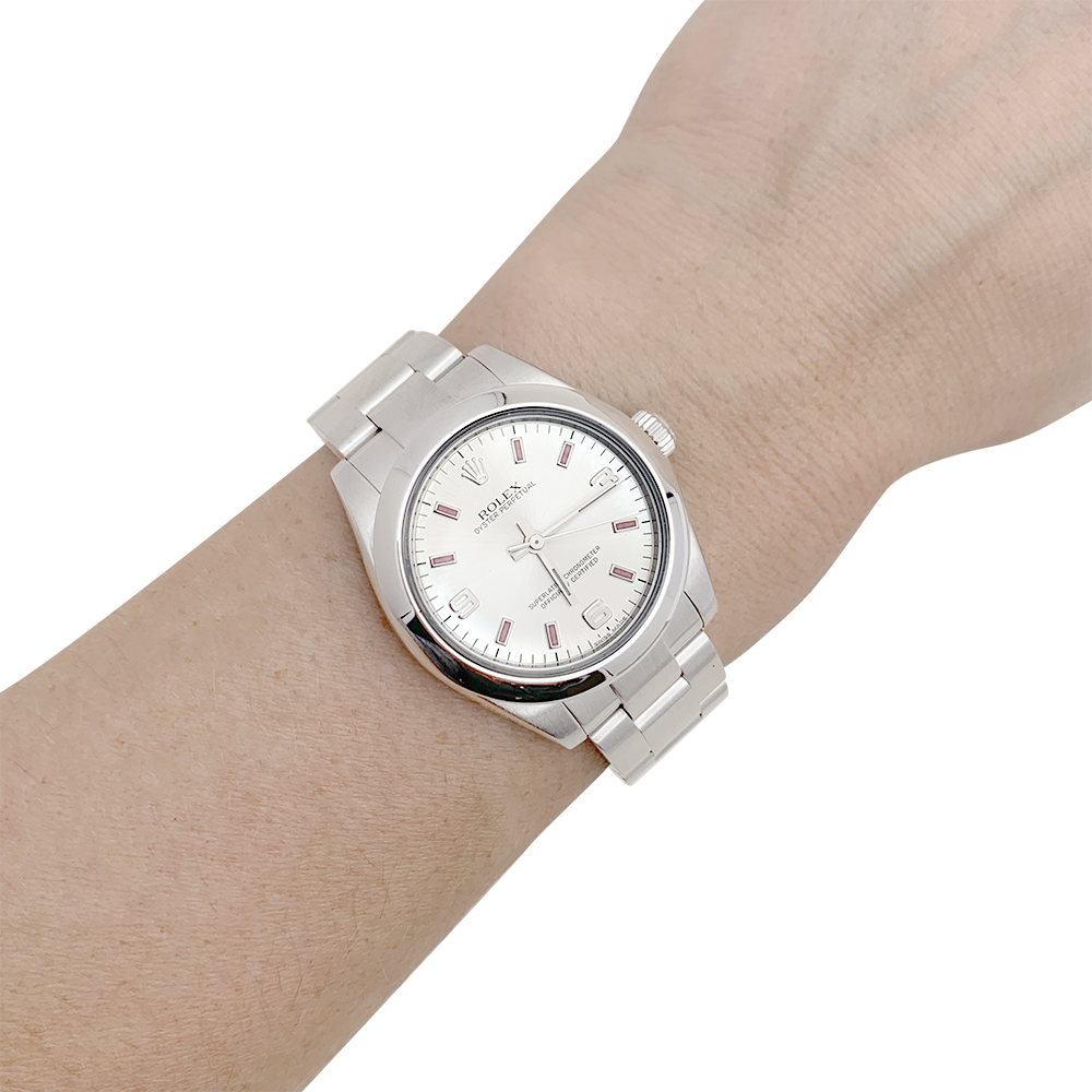 Montre Rolex, "Oyster Perpetual", acier. - Maison Eloe