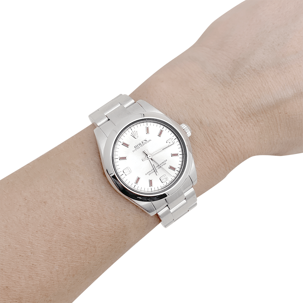 Montre Rolex, "Oyster Perpetual", acier. - Maison Eloe
