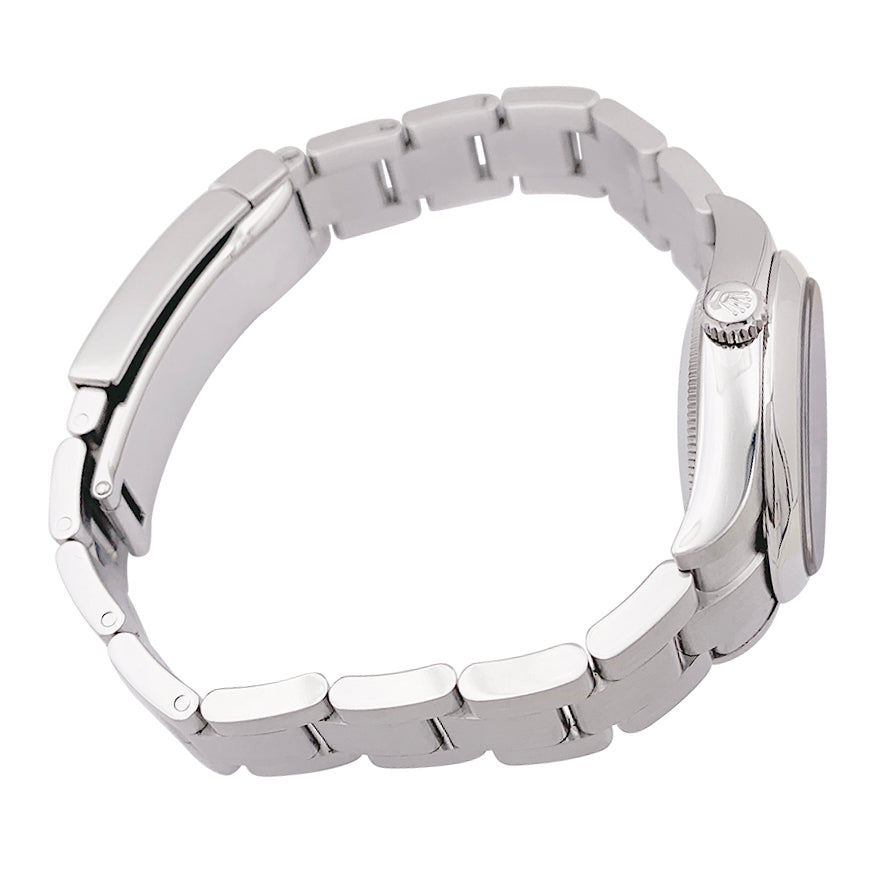 Rolex "Oyster Perpetual" steel watch.